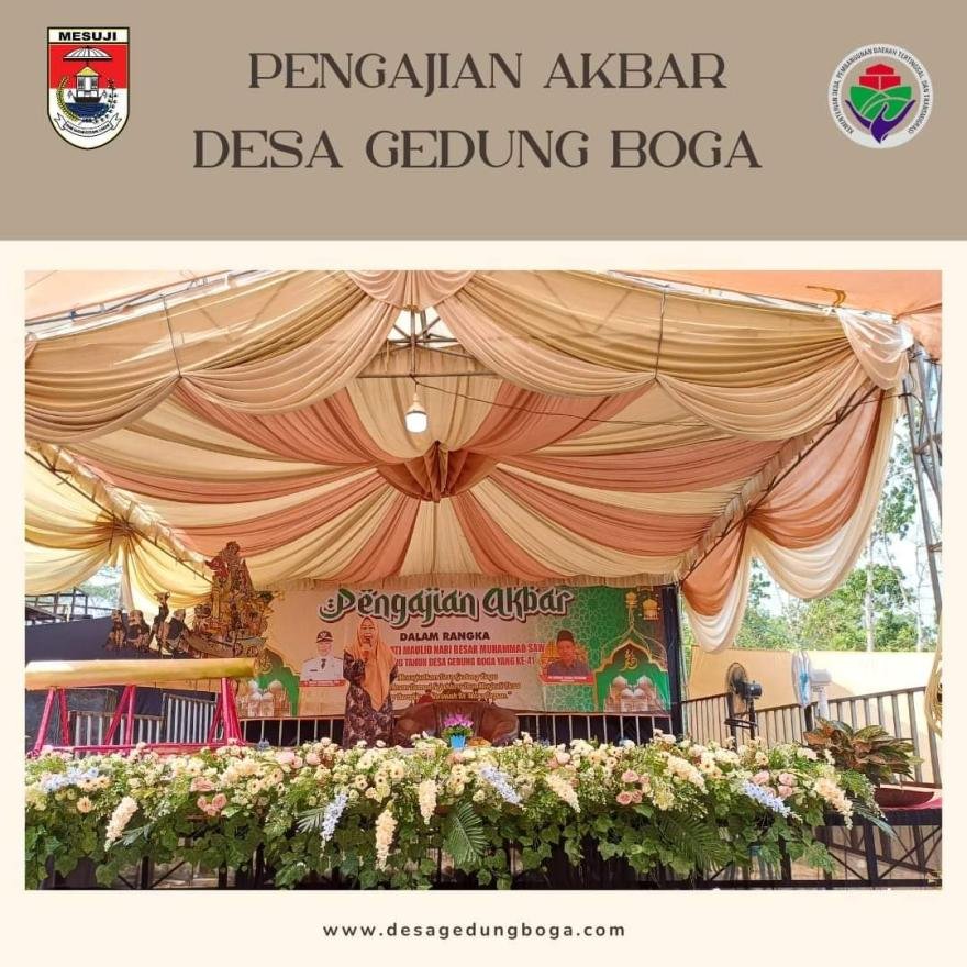 Dalam Rangka HUT Desa, Gedung Boga Laksanakan Pengajian Akbar Di Dusun Kedung Rejo